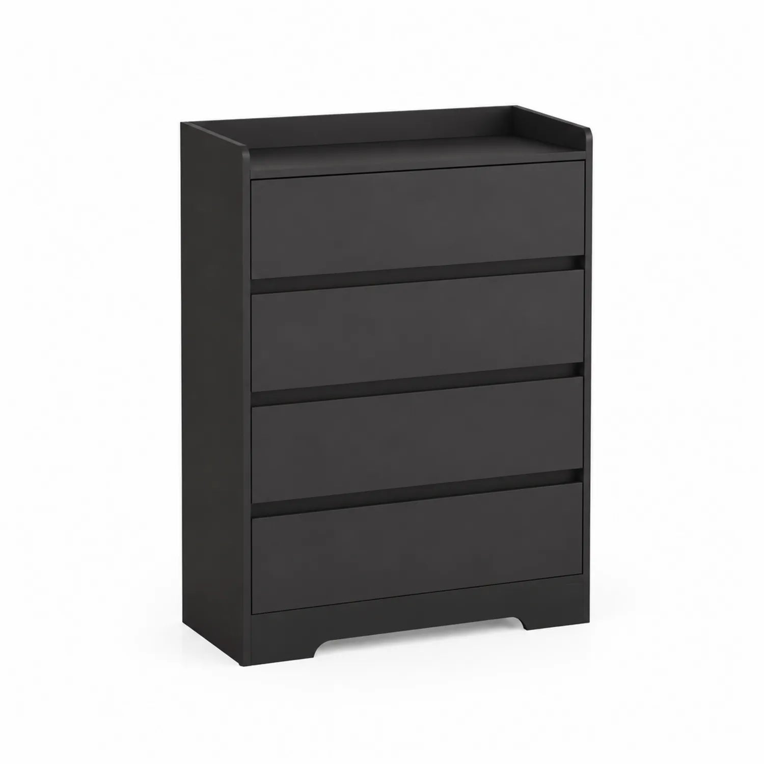 Commode en Bois Noir 4 Tiroirs