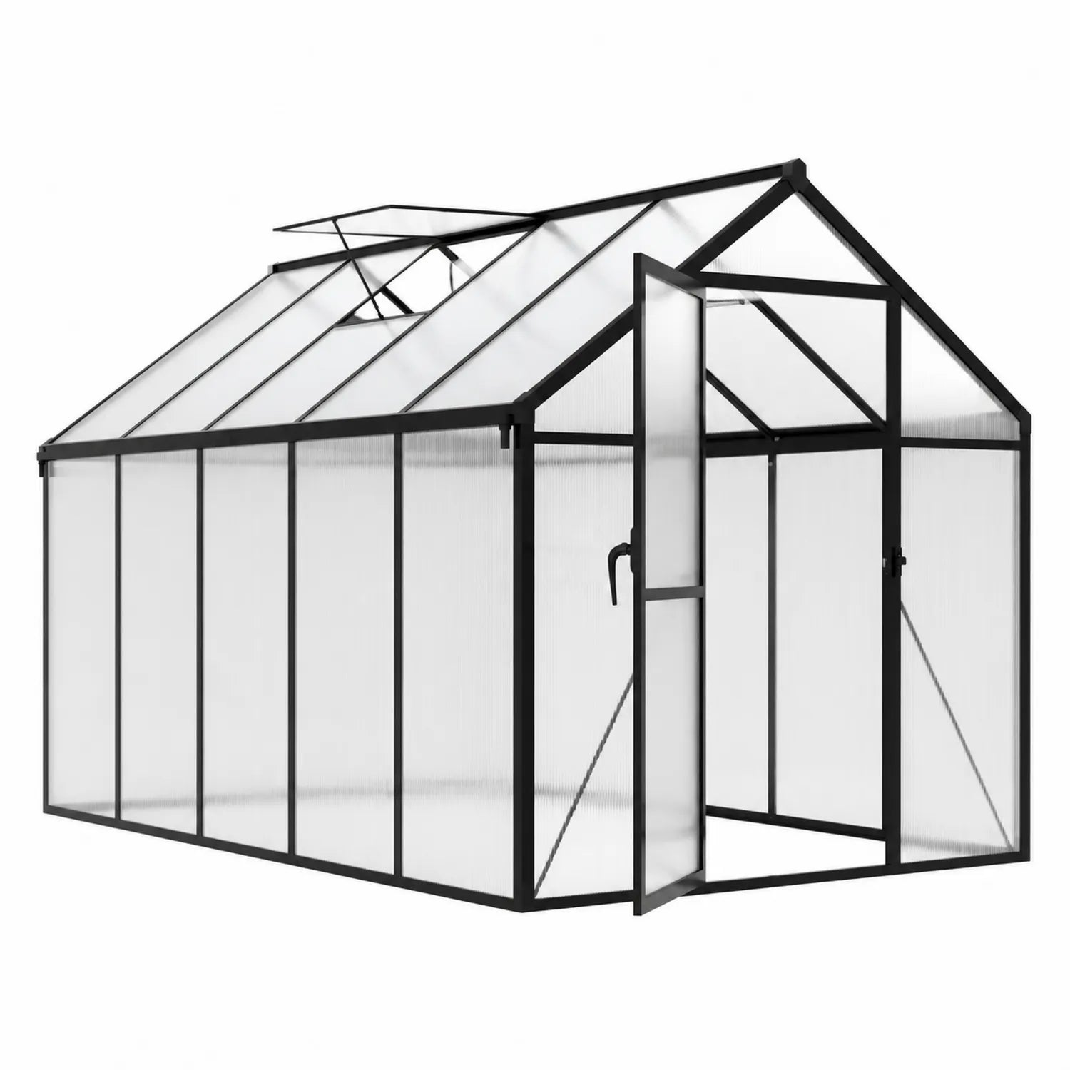 Serre de jardin en aluminium et polycarbonate