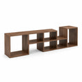 Meuble TV modulable en bois MDF Brun