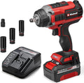 Einhell Professional Boulonneuse sans fil IMPAXXO 18/450 1 x 4: moteur sans balais, usage professionnel, 4,0 Ah, 18 V, 450 Nm, 4 Ah
