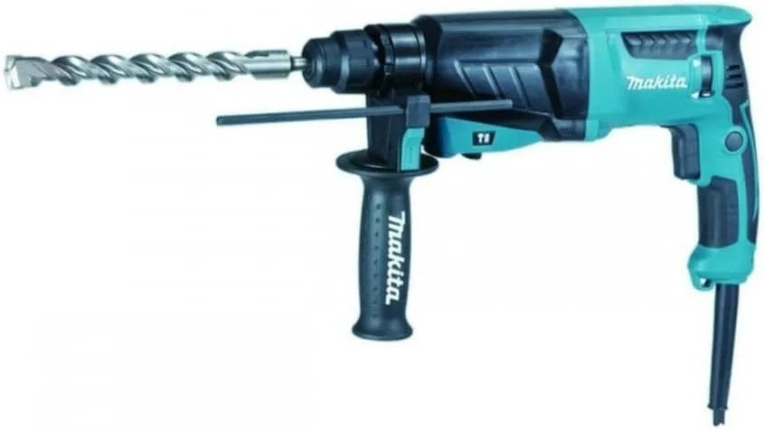 Makita SDS PLUS 800 Perforateur burineur pour percer avec percussion et travailler au burin SDS PLUS 800 W 26 MM, HR2630X7