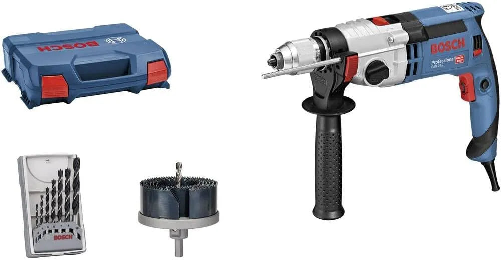 Bosch GSB 24 Perceuse ¨¤ percussion: avec poign¨¦e, usage professionnel, 14,5 Nm, 100 W, pour l'entretien automobile