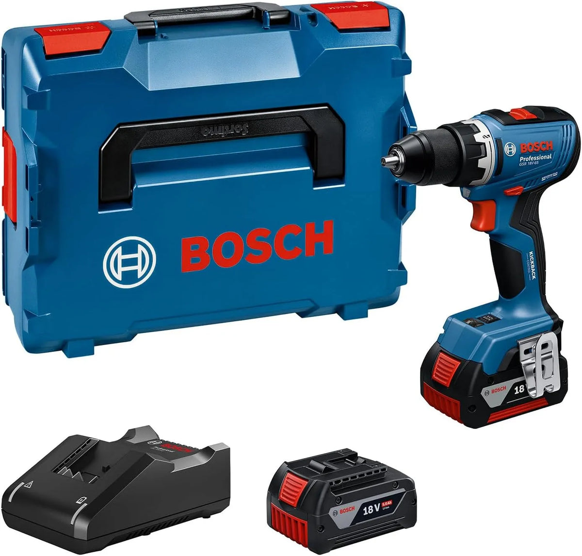 Bosch Perceuse-visseuse et visseuse ¨¦lectrique, GSR, sans fil, moteur sans balais, usage professionnel, 18V, 5.0Ah
