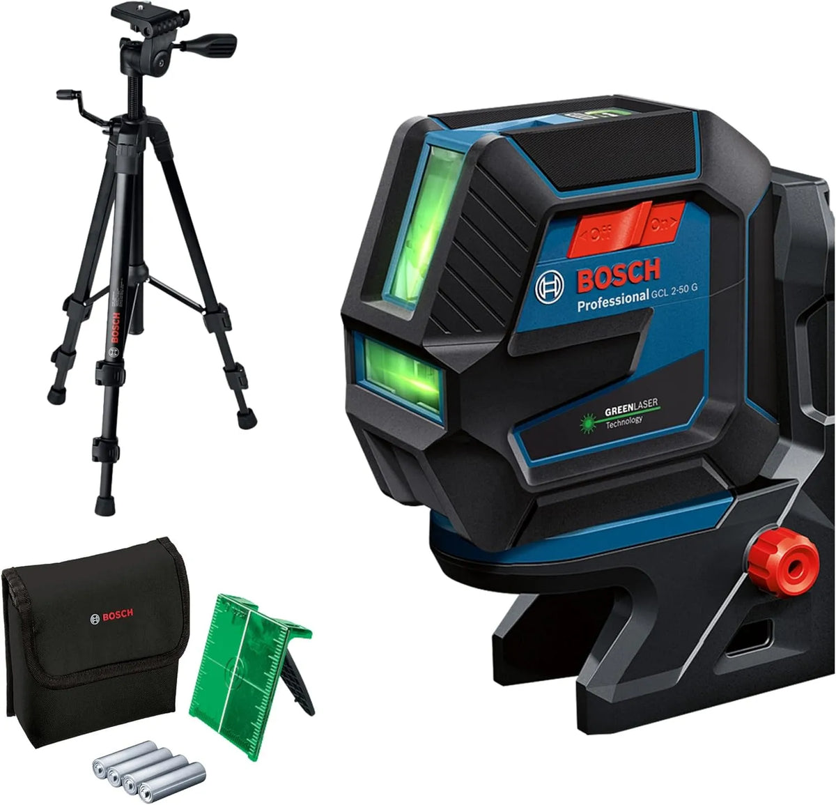 Bosch RM 10 Niveau laser et laser lignes crois¨¦es ¨C GCL, usage professionnel, 15 m, 50 G, vert