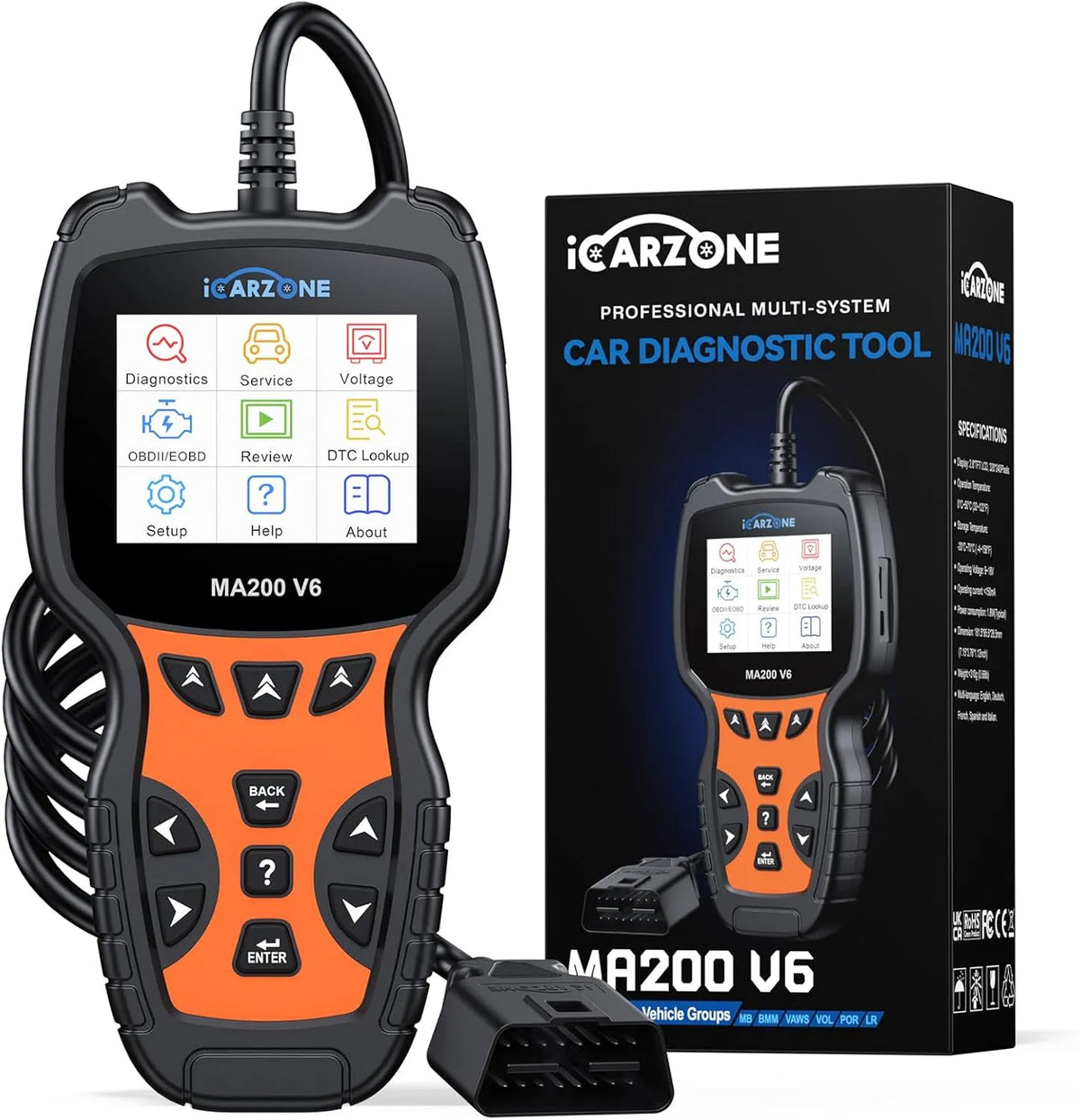 V6 Valise Diagnostic Auto 6 R¨¦initialisation ¨C BMW, pour l'entretien automobile, MA200 V6 OBD2