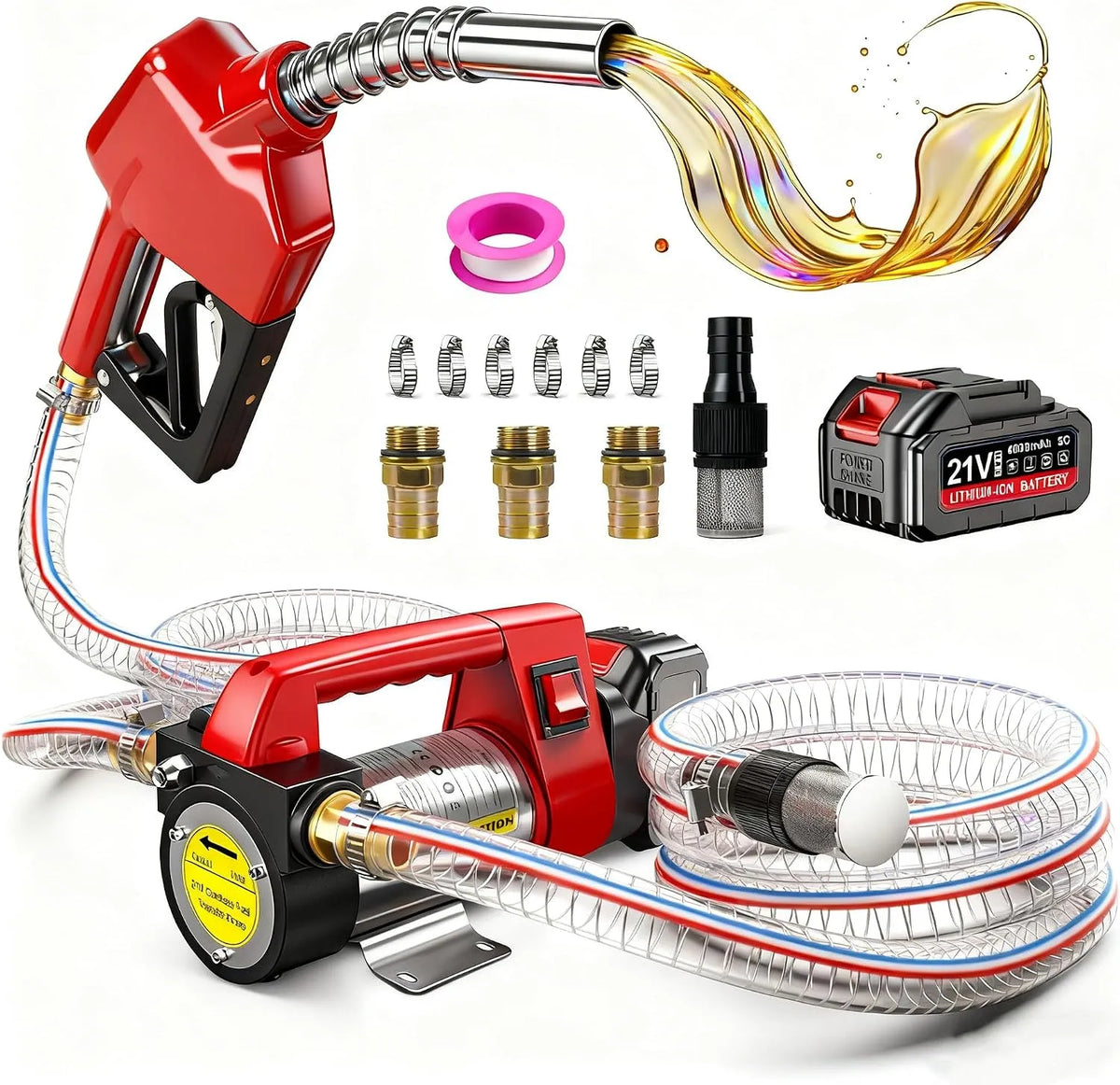 Pompe de transfert de carburant et pompe ¨¤ gasoil, 45L/min, 260W