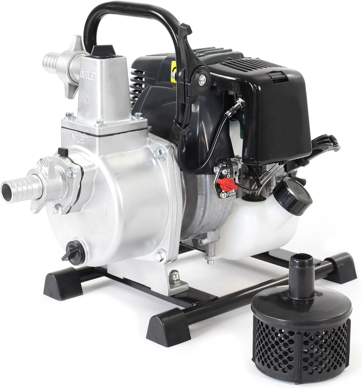 Wiltec Pompe ¨¤ eau et pompe de transfert, 8000 l/h, 1 kW, 30 m, 25 mm, pour l'arrosage du jardin