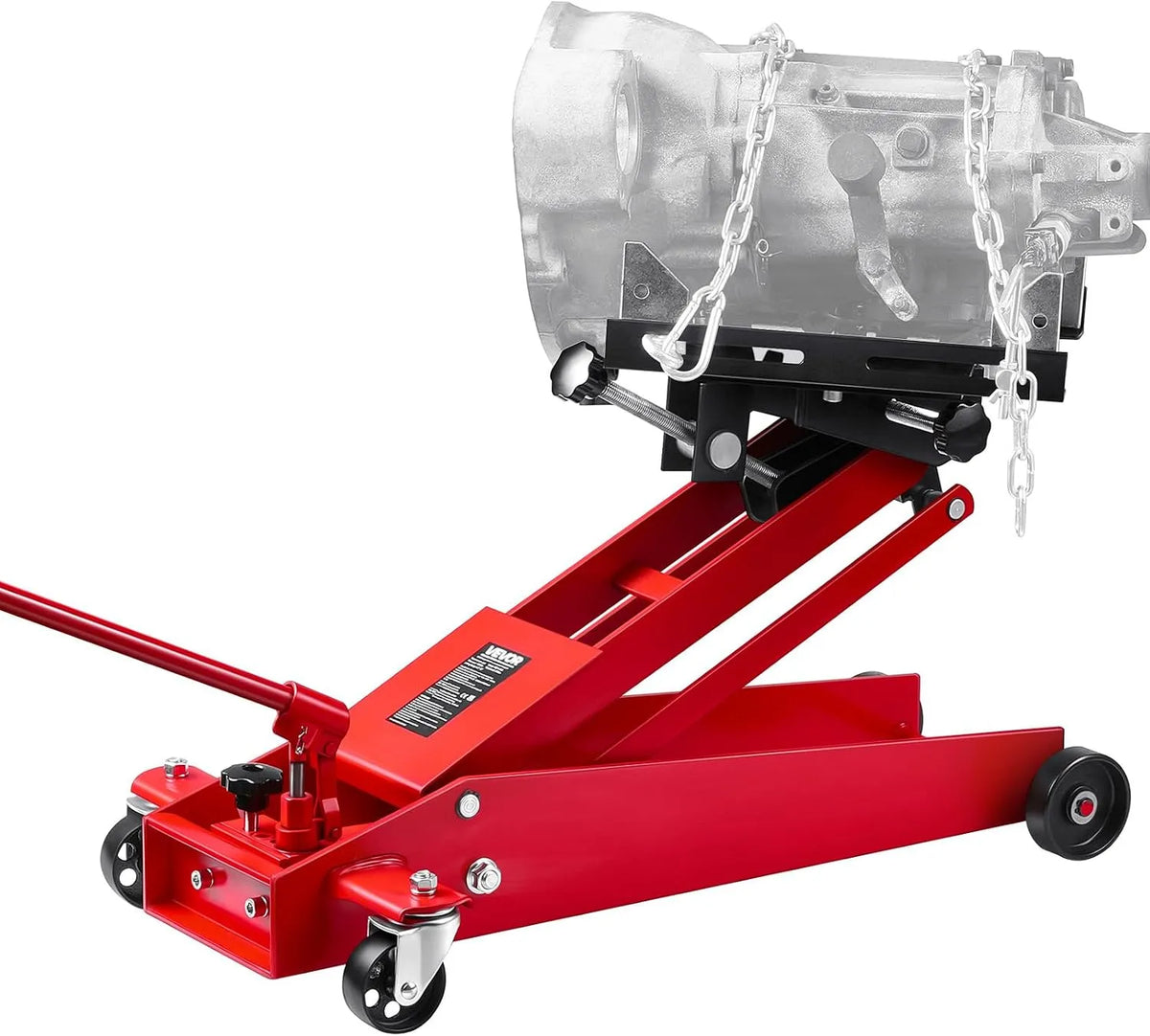 VEVOR Cric de Transmission ¨¤ Profil Bas Capacit¨¦ 450 kg: pivotant, 64 cm, pour l'atelier et le bricolage