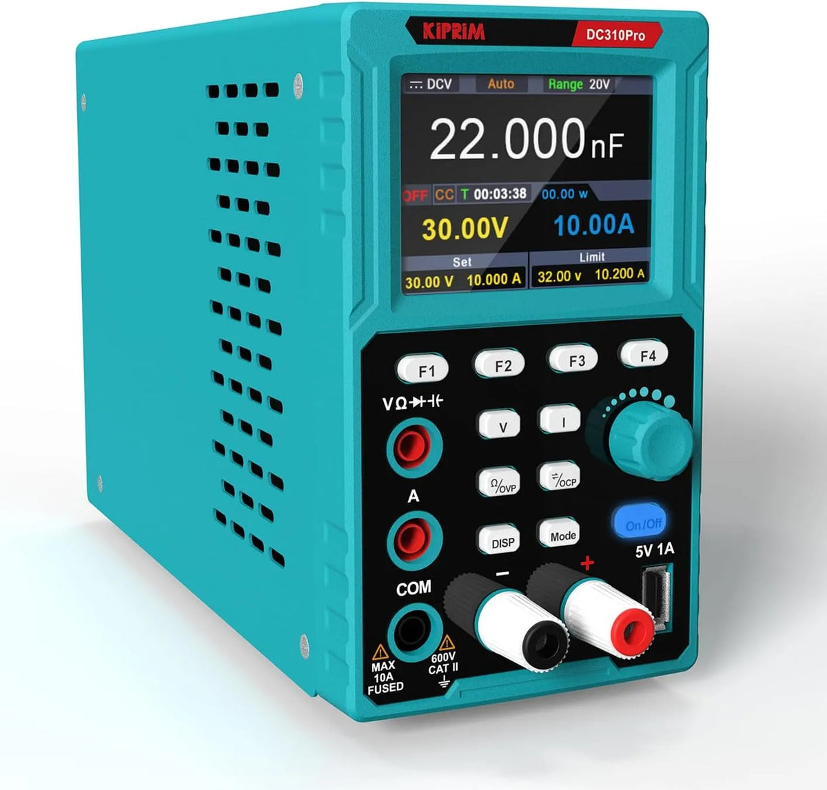 USB DC310Pro Alimentation de laboratoire CC r¨¦glable et alimentation de banc, programmable, 0-30 V, 0-10 A, avec protection contre les surintensit¨¦s