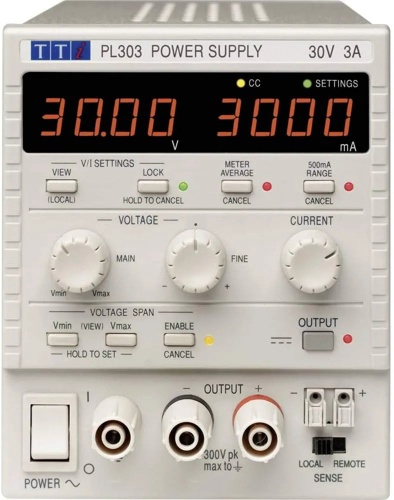 PL303 Alimentation de laboratoire CC r¨¦glable et alimentation de banc, 90 W, 0-30 V, 0-3 A, pour test ¨¦lectronique et r¨¦paration
