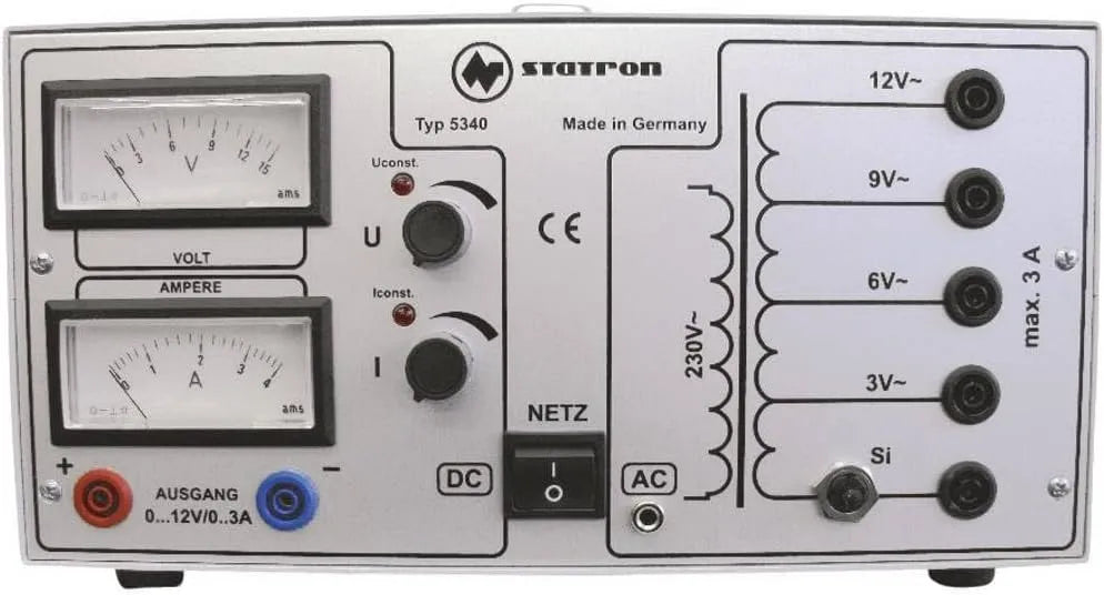 Alimentation de laboratoire CC r¨¦glable et alimentation de banc, 0-12 V, 3 A, pour test ¨¦lectronique et r¨¦paration