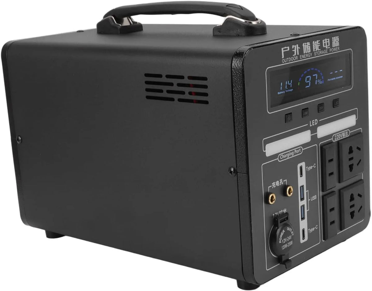 LiFePO4 Convertisseur CC-CA et convertisseur de tension, alimentation solaire, 600W, 120000mAh, 480Wh, onde sinuso?dale pure