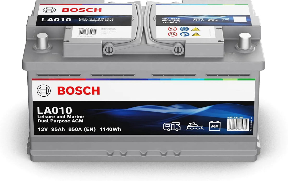 Bosch LA010 Batterie ¨¤ d¨¦charge profonde et batterie solaire et loisirs