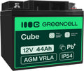 Batterie ¨¤ d¨¦charge profonde et batterie solaire et loisirs, 44Ah, 12V