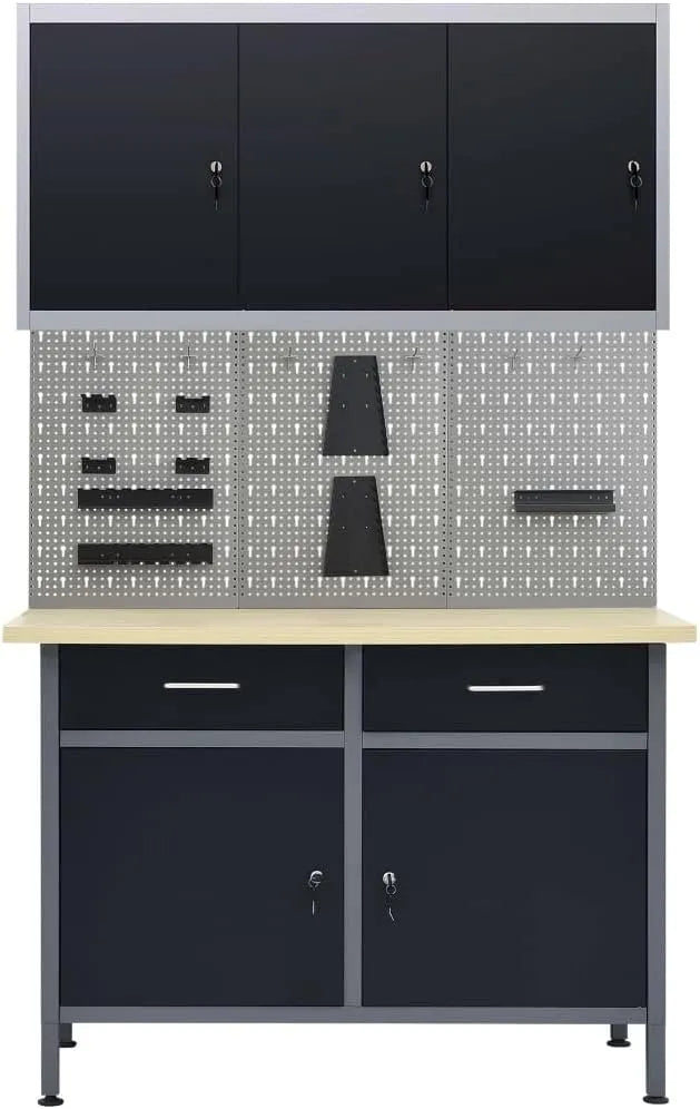 ¨¦tabli offrant une surface stable pour montage et travaux de bricolage d'atelier, avec panneaux muraux, pour l'atelier et le bricolage