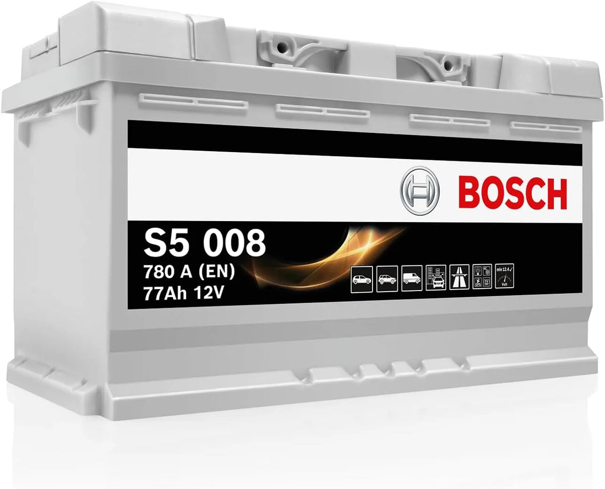 Bosch Batterie ¨¤ d¨¦charge profonde et batterie solaire et loisirs, 12 V, 77 A, 780 A, 190 mm