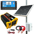 Kit de panneaux solaires, 1000 W de puissance continue, affichage LCD 500 W, syst¨¨me d'alimentation hors r¨¦seau complet avec batterie et onduleur