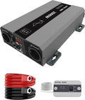 DATOUBOSS Convertisseur 24v 220v/230v Pur Sinus 2000w, avec Prise AC Et Port USB 5V 3A pour Maison, Camping-Car, Convertisseur 24v 220v Camion