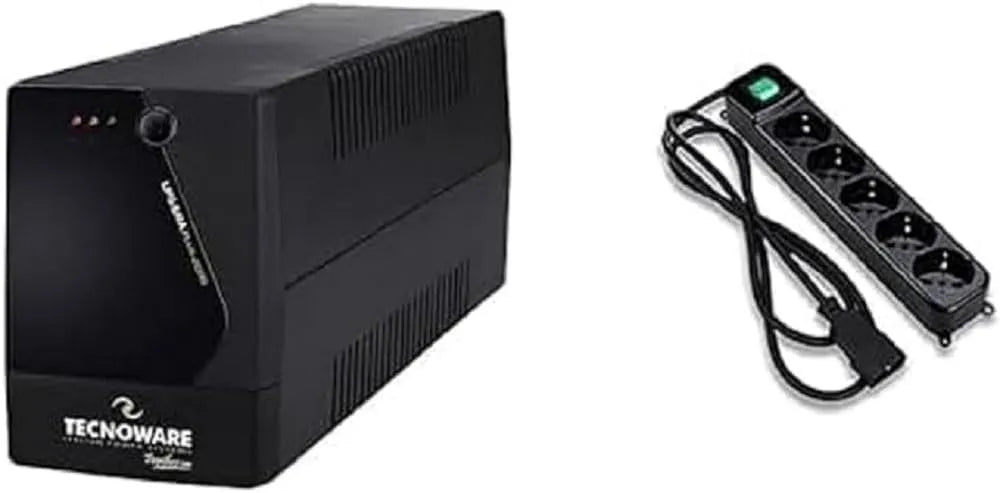 Tecnoware Onduleur Era Plus 2000 - Alimentation sans Interruption - 6 Sorties IEC - Autonomie Jusqu'¨¤ 40 Min/PC ou 120 Min/Modem Router - Puissance