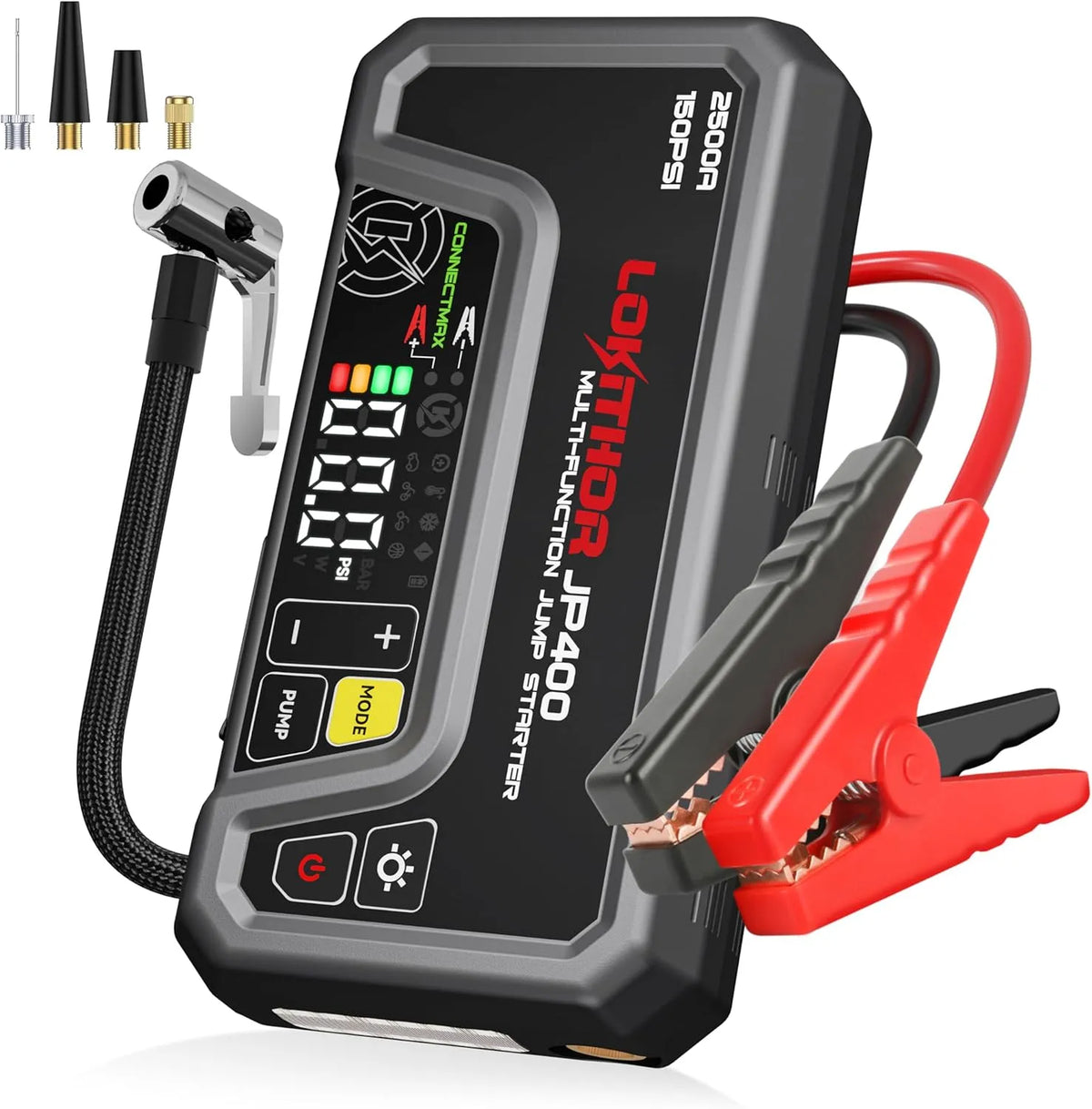 LOKITHOR JP400 Booster de Batterie Voiture 2500A avec Compresseur