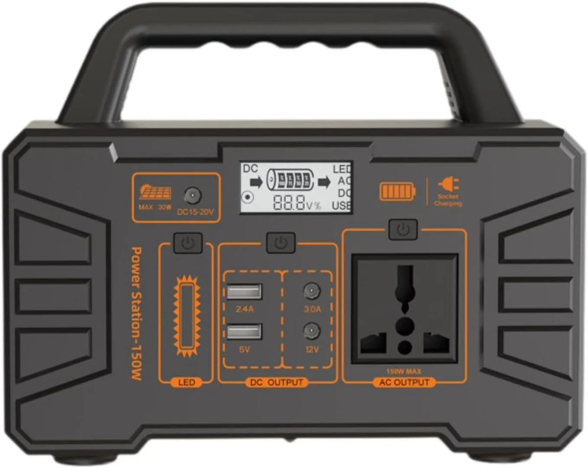 Milageto G¨¦n¨¦rateur Portable 150 W Haute capacit¨¦, avec Batterie Secours pour Les Pique-niques., pour la Maison