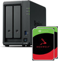 Seagate Ironwolf 2X 2TB 2 Bay Plus Serie avec Ryzen R1600, 4 Go de RAM, 32 Go max, Synology DS725+ 4TB Bundle