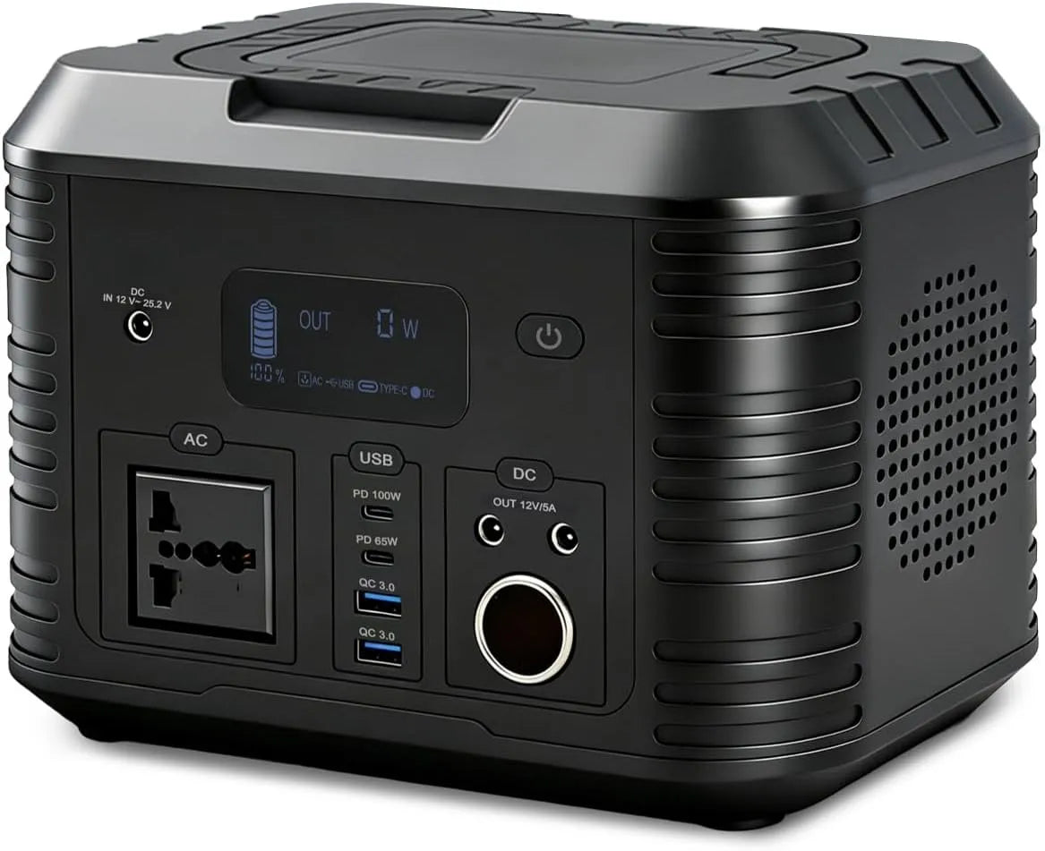 Station ¨¦lectrique portable et g¨¦n¨¦rateur solaire, 120000 mAh, 500 W, alimentation solaire, onde sinuso?dale pure, charge rapide