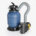 Wiltec HZS-200 Filtre ¨¤ sable pour piscine et pompe de filtration, 220 W, pour filtration et circulation de piscine