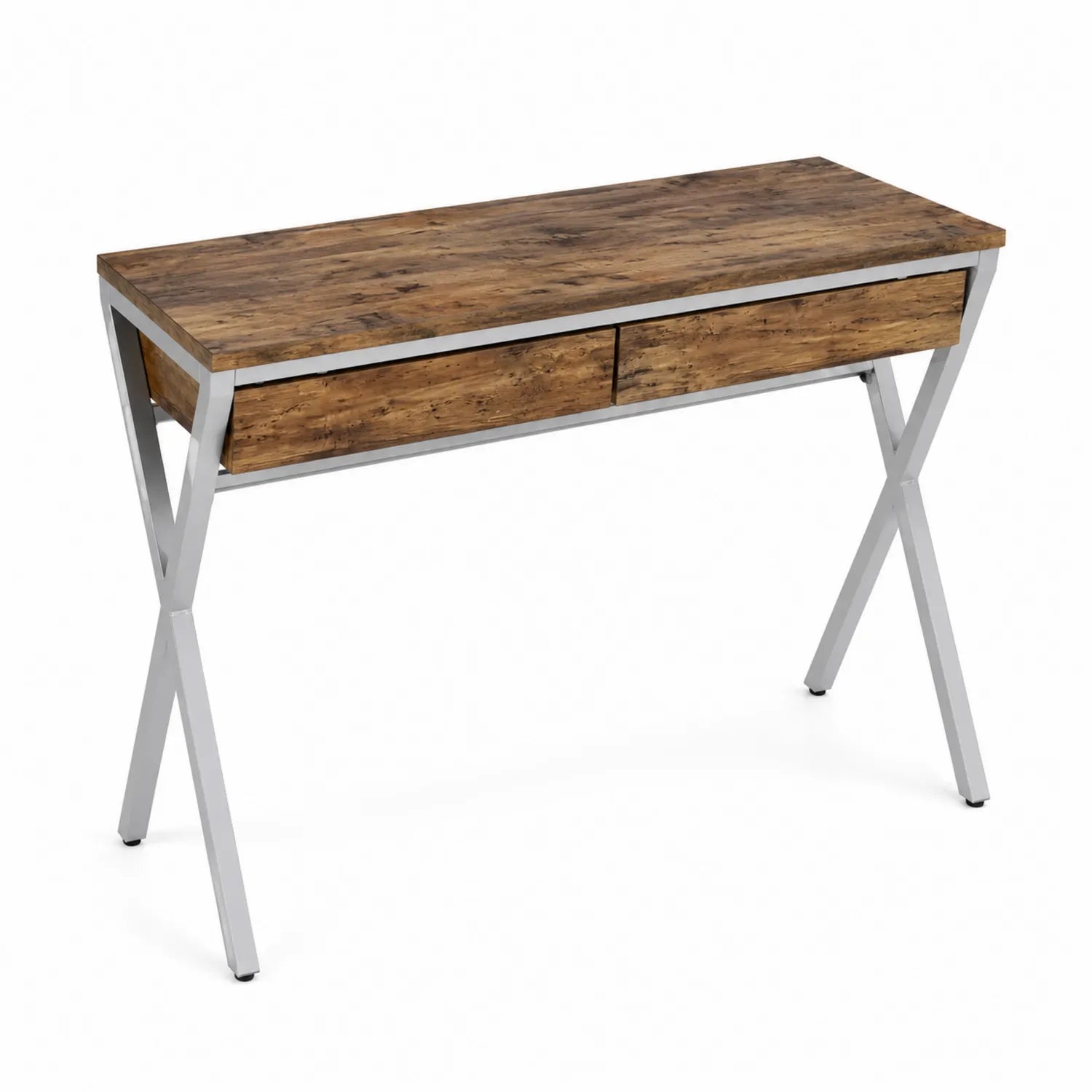 Bureau en bois avec pieds en acier 120x60x75 cm