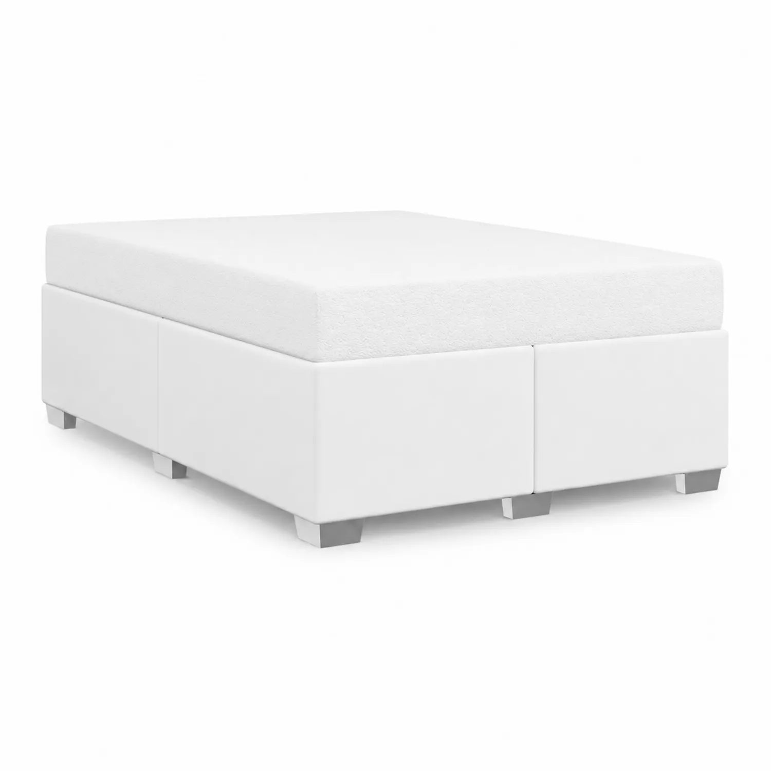 Lit coffre en tissu avec sommier 160x200 cm