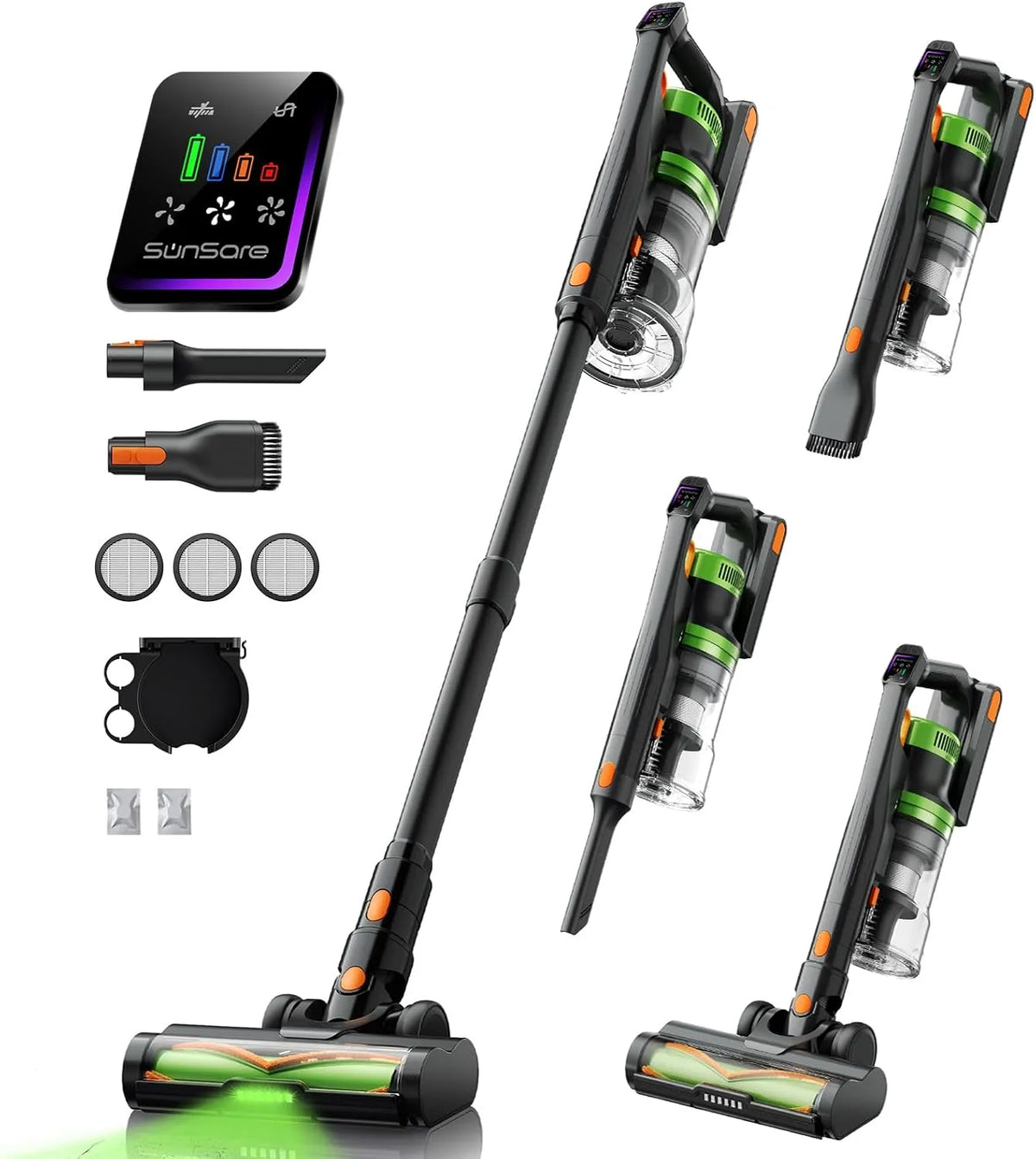 Aspirateur balai, sans fil, affichage LED, avec ¨¦cran, 1,8L, 600W, pour l'entretien automobile