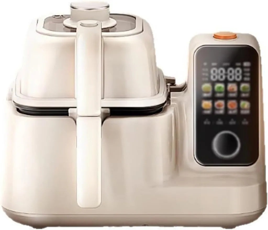 Appareil de Cuisine Intelligent avec Cuve C¨¦ramique, Connectivit¨¦ Wi-Fi et NFC, ¨¦cran Tactile, Nettoyage Facile, Id¨¦al pour Saut¨¦s et Rago?ts