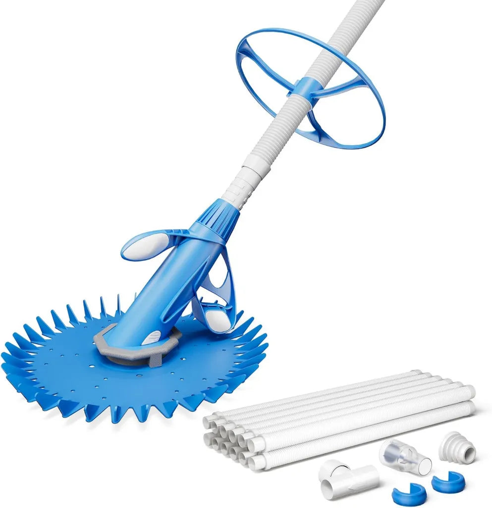 Robot Nettoyeur Automatique pour Piscine 5000 l/h avec 12 Tuyaux - Id¨¦al pour Piscines jusqu'¨¤ 8x4m