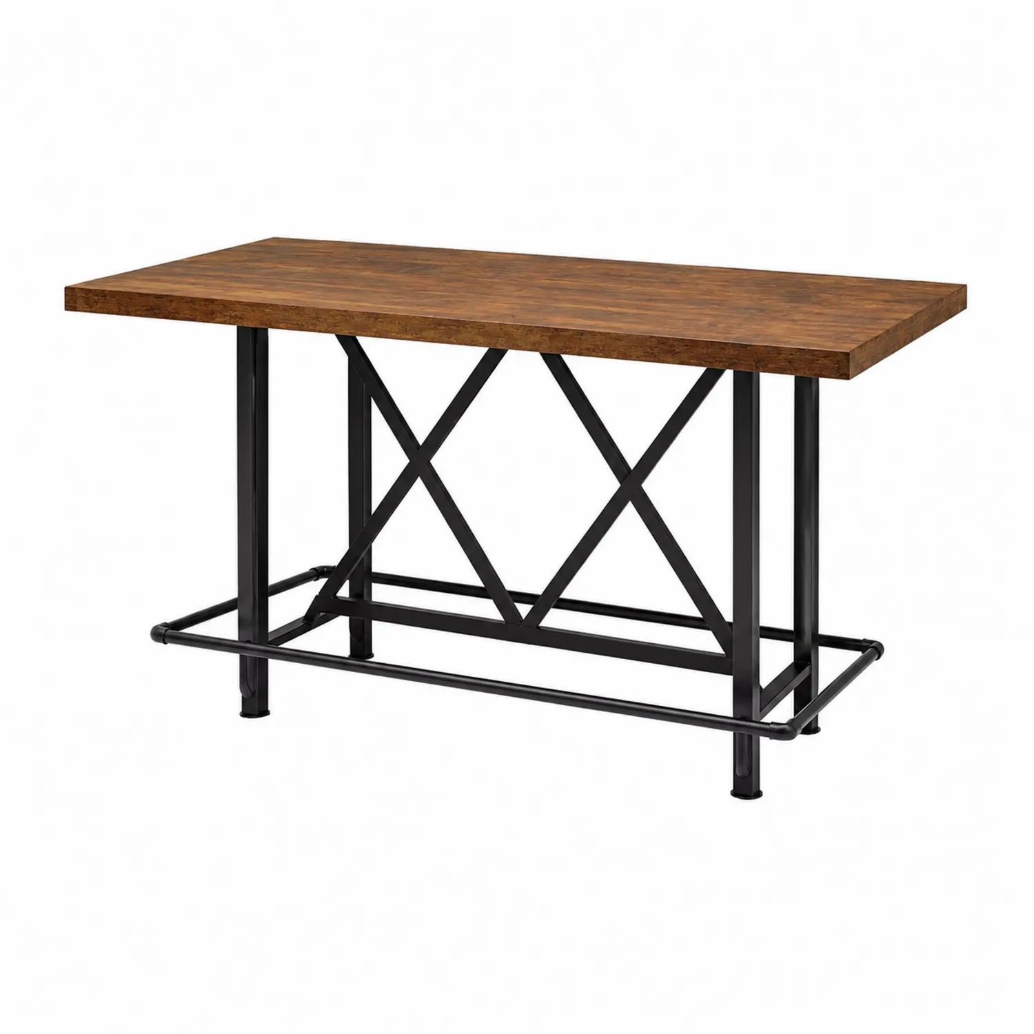 Table rectangulaire en bois et métal 150x75x90cm