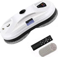 Robot Lave-Vitre avec Pulv¨¦risateur, 5600 Pa, T¨¦l¨¦commande, Navigation Smart, D¨¦tection des Bordures, 10 Lingettes R¨¦utilisables
