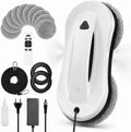 Robot de Nettoyage de Vitres avec Pulv¨¦risation Ultrasonique, 2800Pa, Design Mince 80mm, T¨¦l¨¦commande Incluse, D¨¦tection Intelligente des Bords et 3 Modes