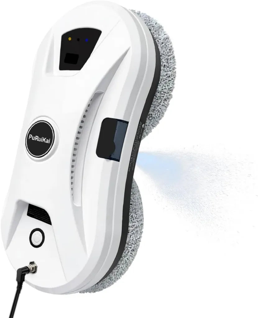 Nettoyeur de Vitres Robotis¨¦ 5600Pa avec Pulv¨¦risation d'Eau, T¨¦l¨¦commande Inclus