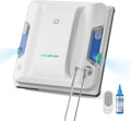 Robot Lave-Vitres HAUSHOF avec R¨¦servoir Double, Pulv¨¦risation Automatique et Aspiration Puissante de 3800 Pa, Syst¨¨me de Navigation Intelligent, D¨¦tection de Bordures, T¨¦l¨¦commande Incluse, Id¨¦al pour Fen¨ºtres et Baies Vitr¨¦es