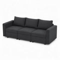 Canapé 3 places en tissu Gris Anthracite