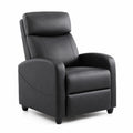 Fauteuil inclinable en similicuir Noir 90x65x102 cm