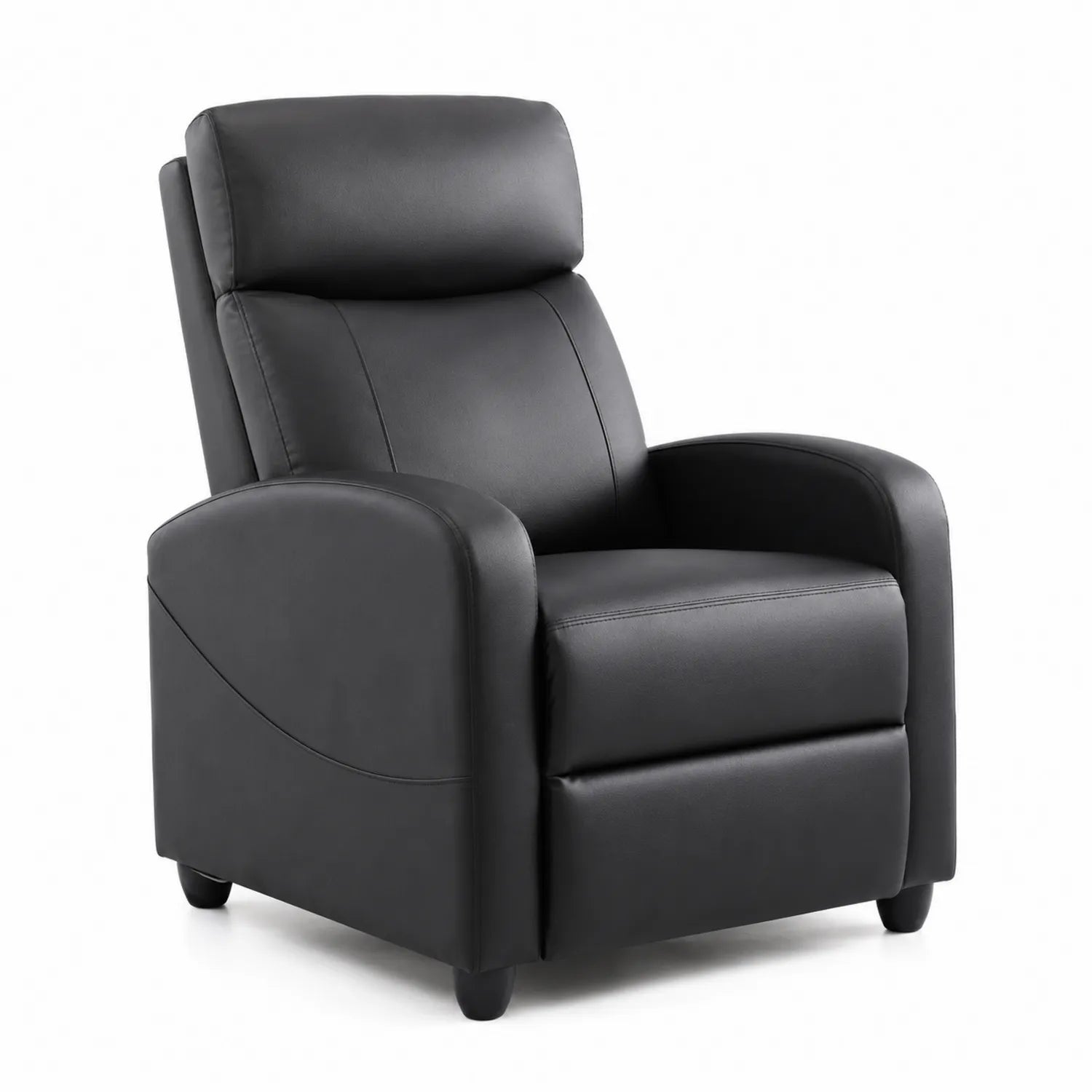 Fauteuil inclinable en similicuir Noir 90x65x102 cm