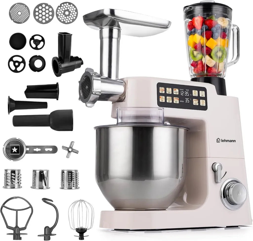 Robot Culinaire Professionnel 8L 2100W avec Fonction Chauffante et Balance Int¨¦gr¨¦e