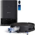 Aspirateur Robot ECOVACS DEEBOT T80 Omni, Puissance 18 000 Pa, Nettoyage Ozmo Roller, Anti-Enchev¨ºtrement, Lavage ¨¤ l'Eau Chaude, S¨¦chage Rapide, Noir