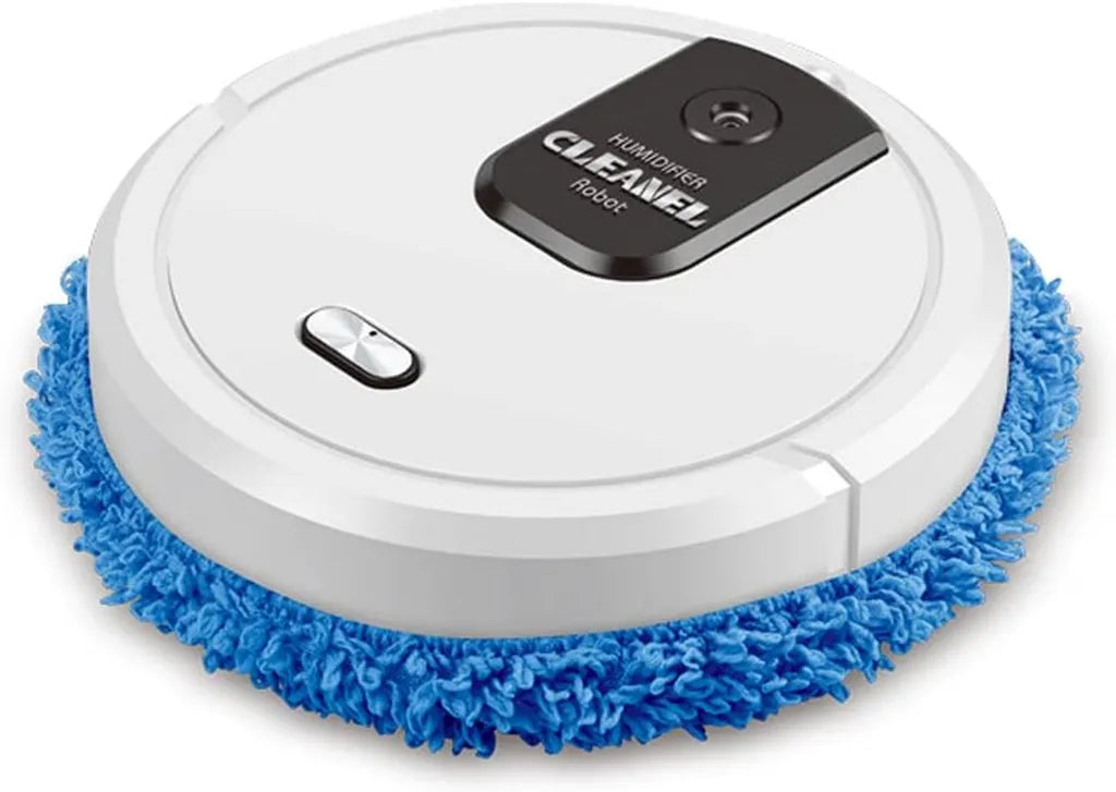 Robot Aspirateur Intelligent 3 en 1 avec Recharge USB - Balayage et Nettoyage Automatique - Blanc