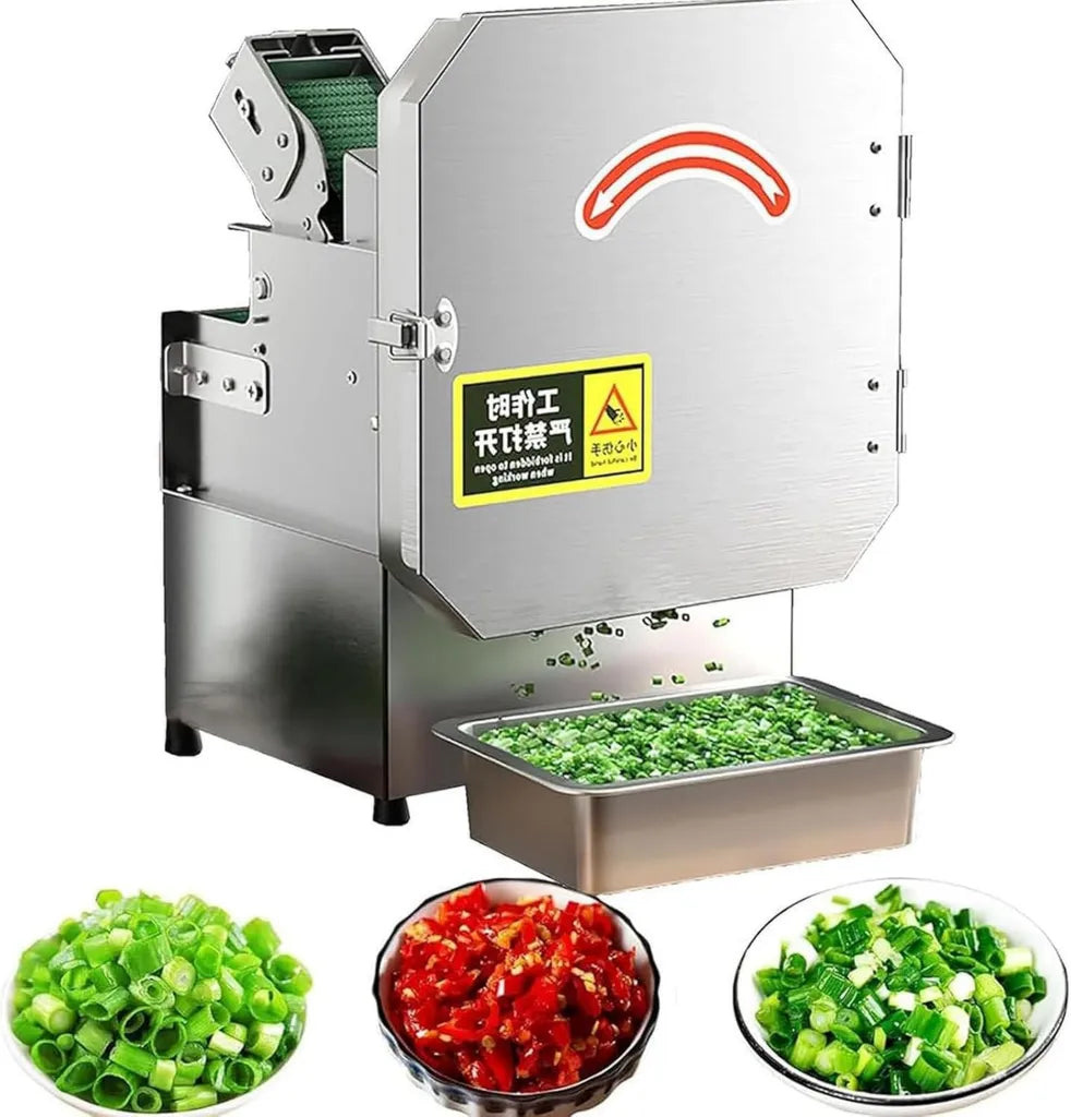 Robot de Cuisine ¨¦lectrique 300W, Trancheuse Multifonction pour L¨¦gumes, Id¨¦al pour Ciboulette, Oignons et Piments