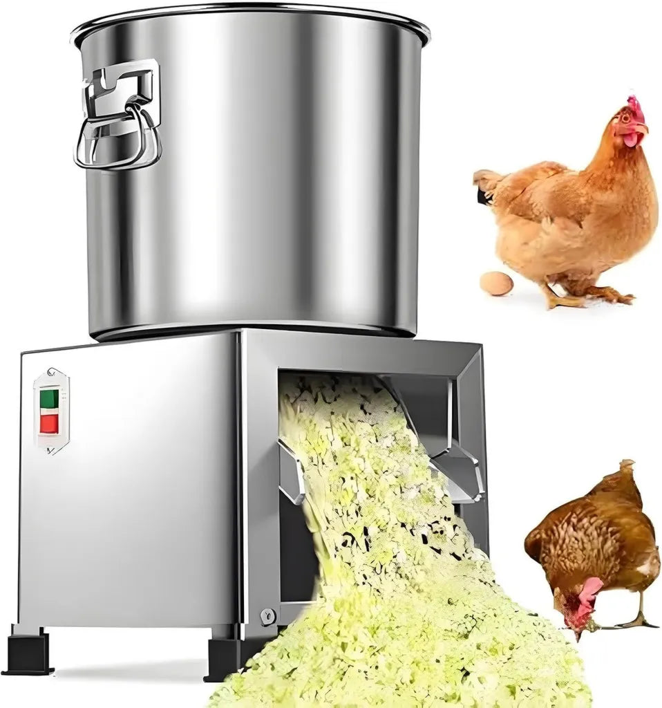 Hachoir ¨¤ l¨¦gumes 1800W en inox, 3500 tr/min, appareil compact pour alimentation animale, capacit¨¦ 50-120 kg/h, id¨¦al fermes et ¨¦levage