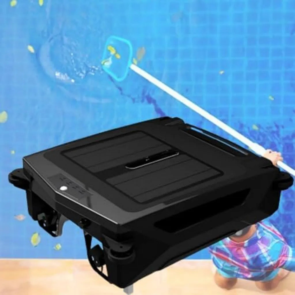 Nettoyeur automatique de piscine avec fonction obstacle et double charge, usage jour et nuit