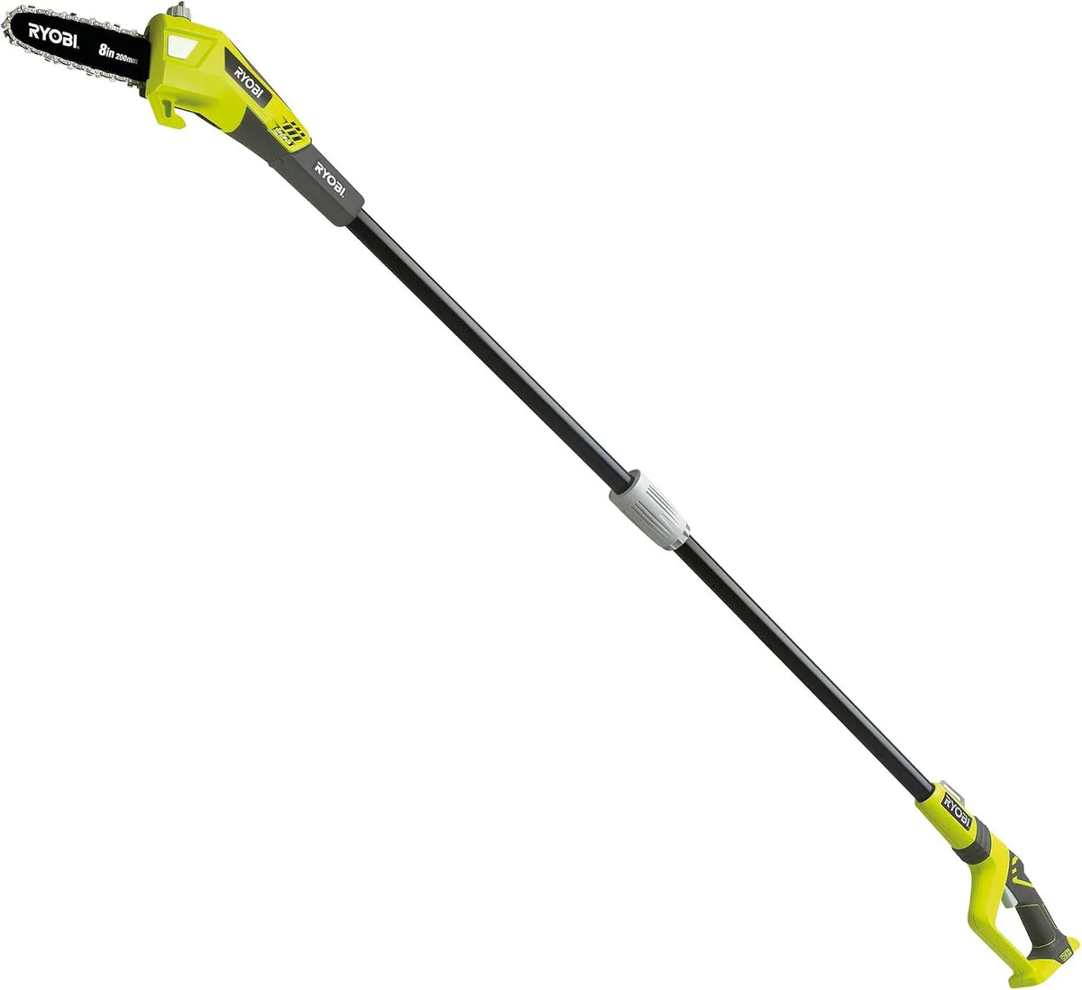 Ryobi RPP182020 ¨¦lagueuse sur perche et tron?onneuse t¨¦lescopique ¨C ONE, sans fil, manche t¨¦lescopique, 20cm, 3m, 18V, 2.0Ah