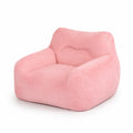 Fauteuil en tissu rose 80 cm