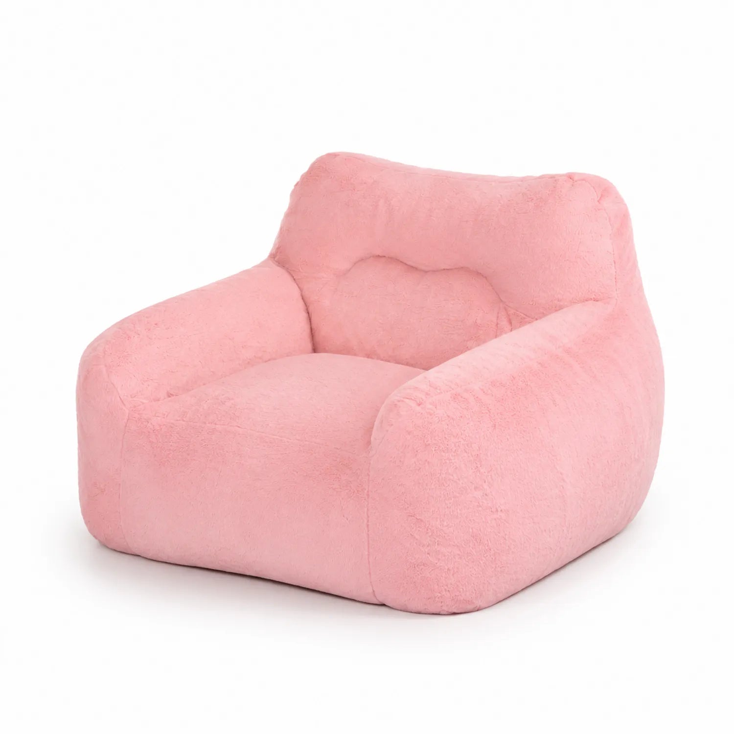 Fauteuil en tissu rose 80 cm